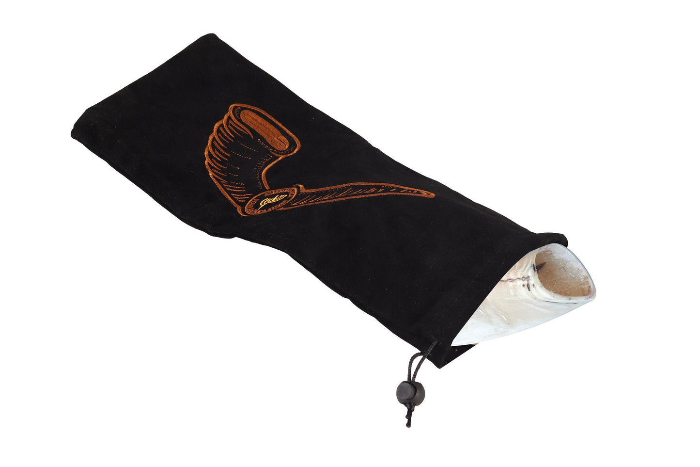 Amen Judaica Ram Horn Shofar Full Polished 14"-16" With Bag Great Sound