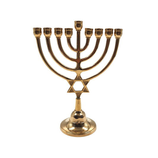 Hanukkah Menorah Star Of David Design 9.1 Inch