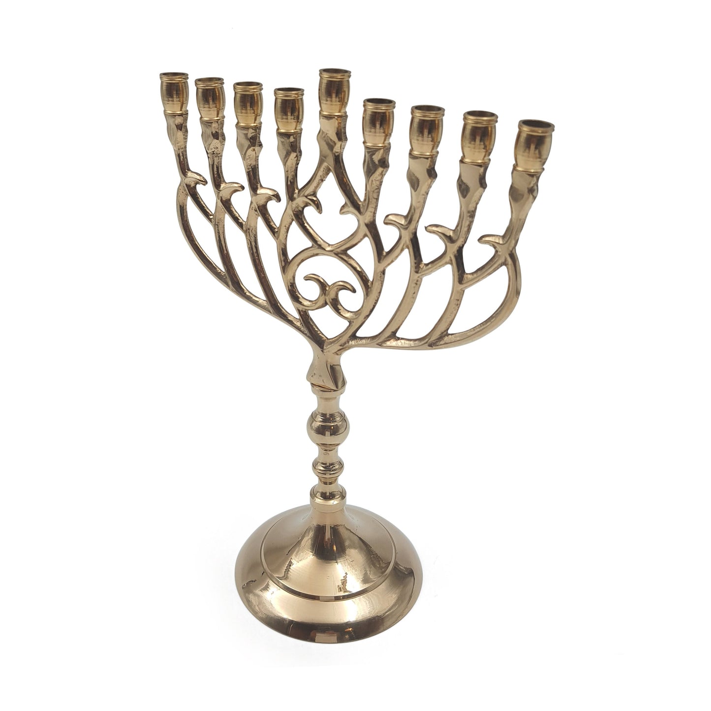 hanukkah menorah 9 branch menorah 8.5 inches