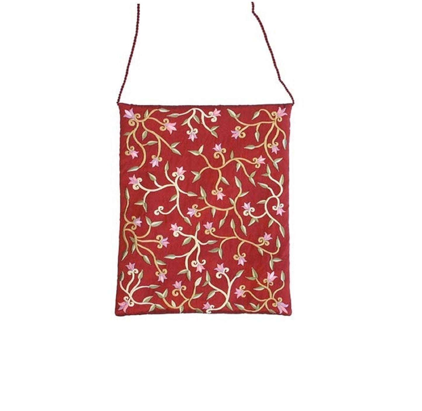 Tallit Prayer Shawl For Women 100% Kosher Embroidered With Flowers Include Matching Bag & yarmulka