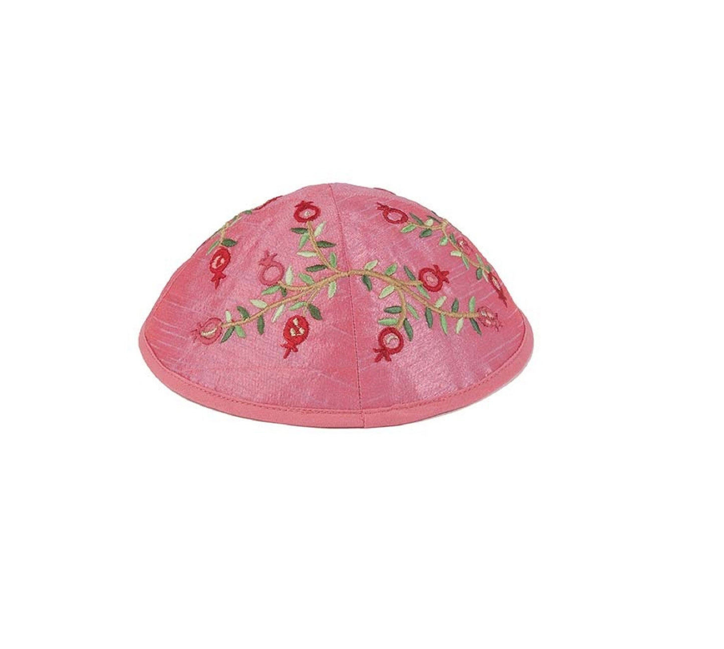 Women Tallit Prayer Shawl 100% Kosher Embroidered With pomegranates Include Matching Bag & yarmulka, Pink Color