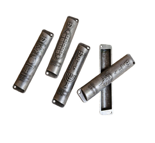 Door Mezuzah 5 Pieces  of Jewish Door Mezuza Case