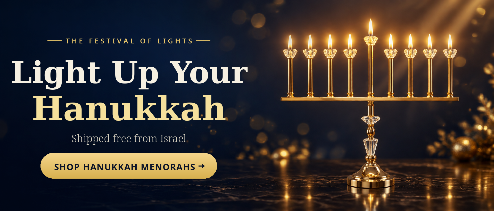Light Up Your Hanukkah - Shop Hanukkah Menorahs at Amen Judaica