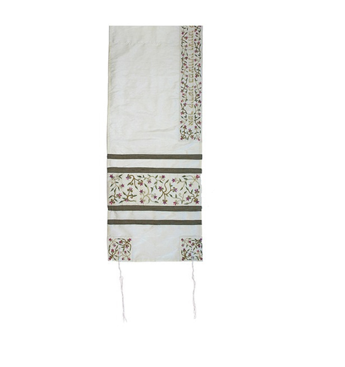 tallit with flowers