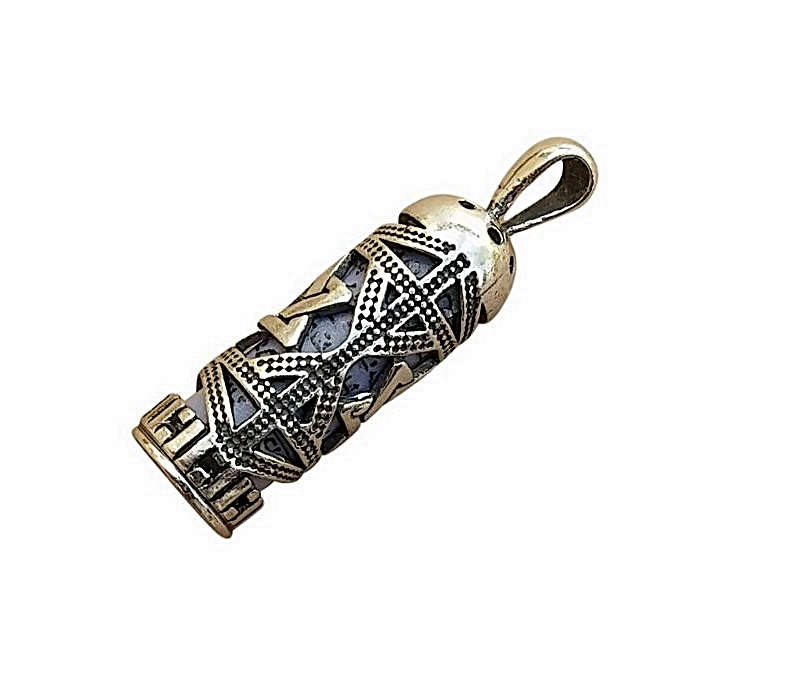 Mezuzah Pendant Star Of David necklace chain