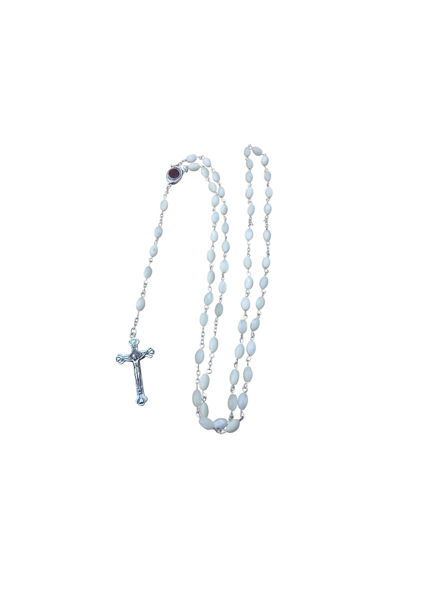 Chatolic Rosary With Holy Soil Medal & Cross From Holy Land