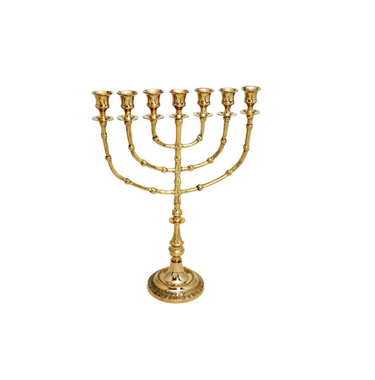 Big Menorah Seven Branches 16 inches height brass/copper made