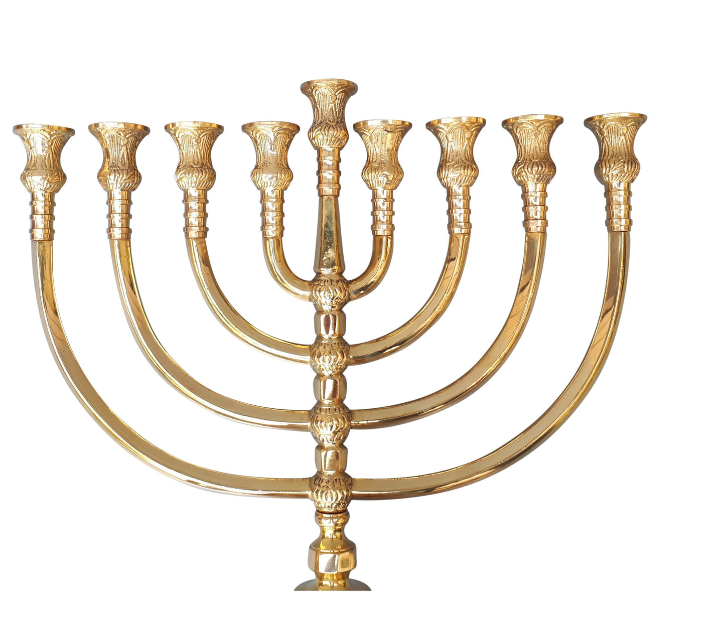 Amazing hanukkah Menorah, 12 Inch Height (31 Cm) Beautiful design Brass/Copper