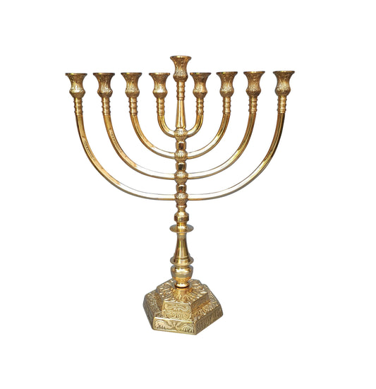 Amazing hanukkah Menorah, 12 Inch Height (31 Cm) Beautiful design Brass/Copper