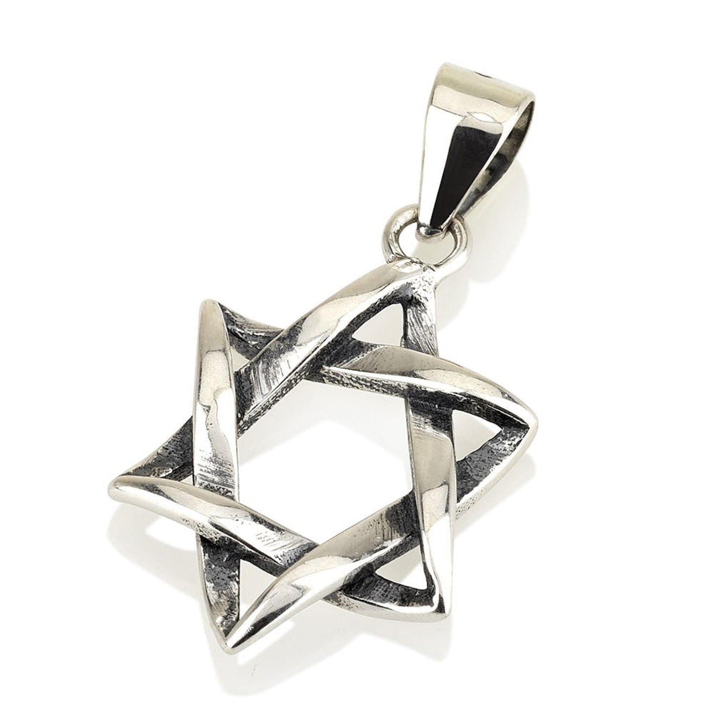 Star Of David Necklace Pendant Silver 925 Authentic Vintage  Charm - Israel Judaica Gift