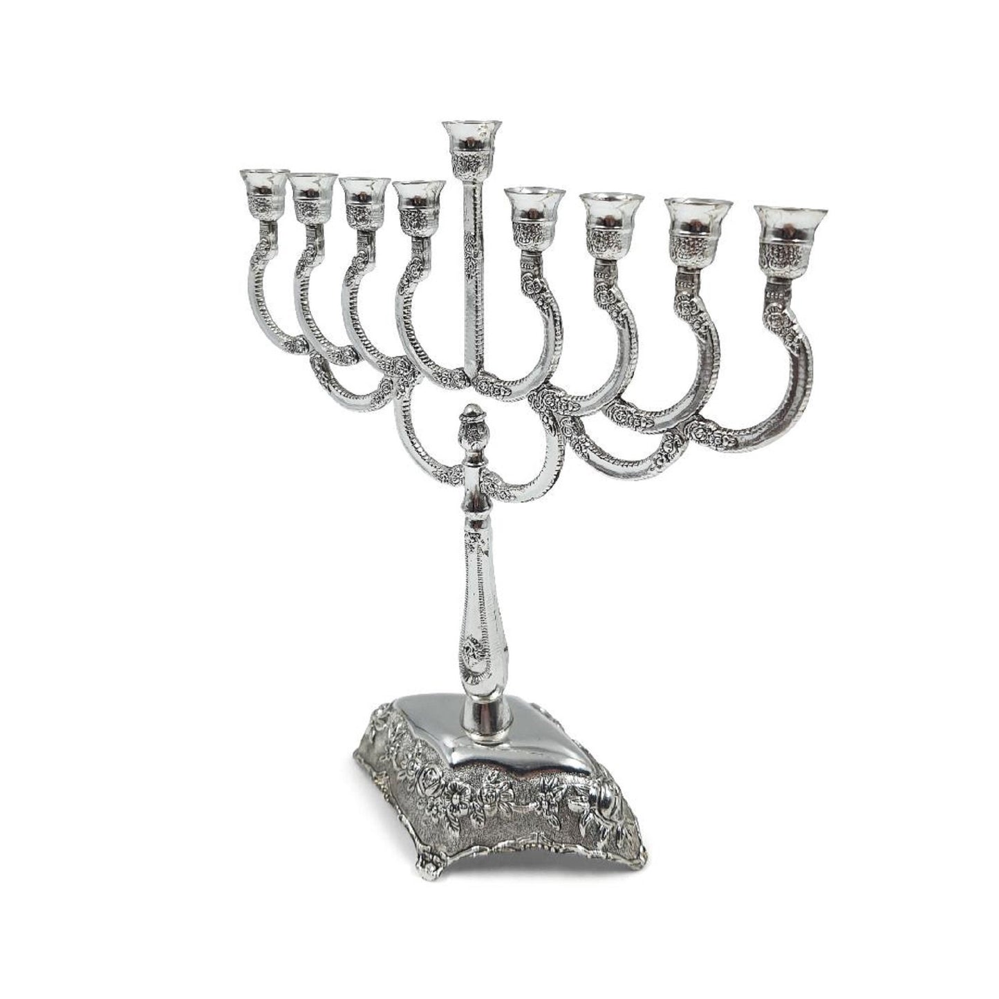 Hanukkah Menorah 9 candle Holder 7 Inch Height Hanukkiah