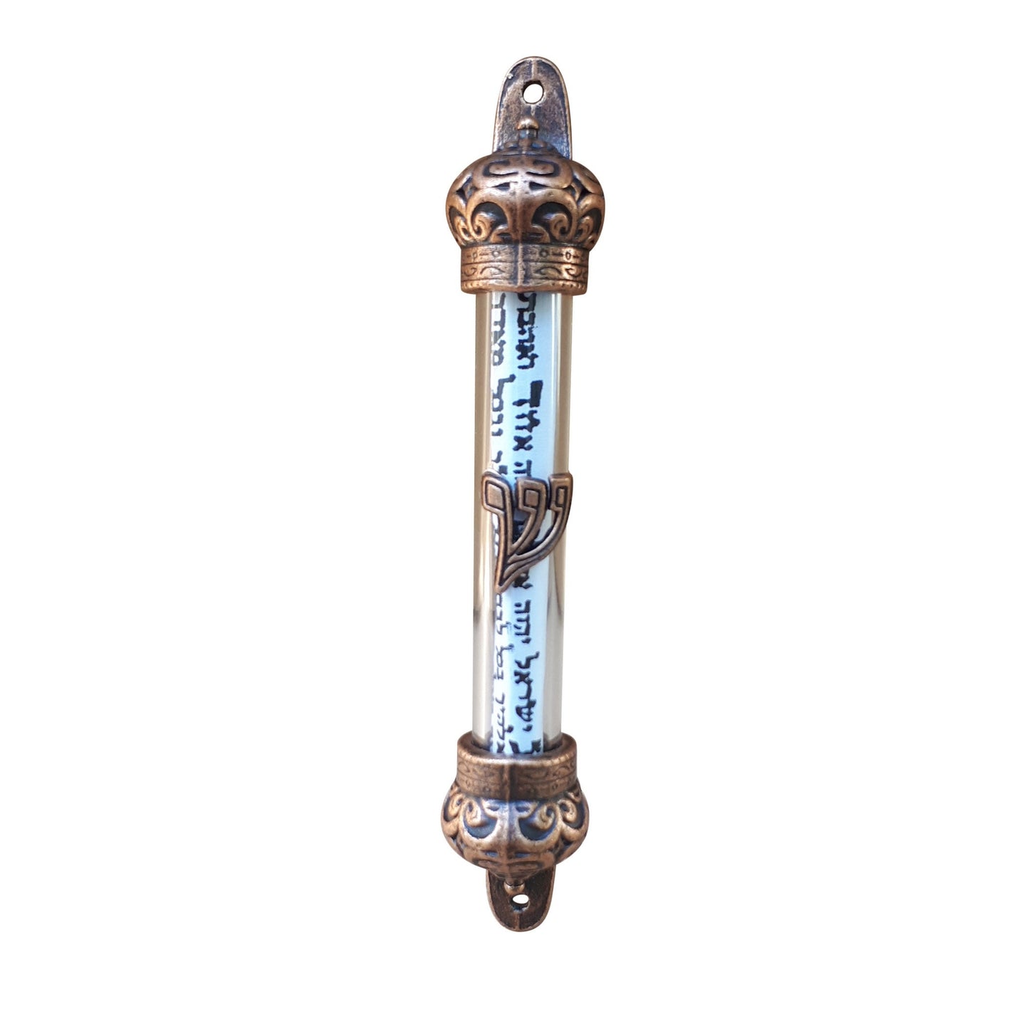 Set Of 2  Door Mezuzah's & scroll, Judaica Israel gift With Scripture Parchment Non Kosher Klaf