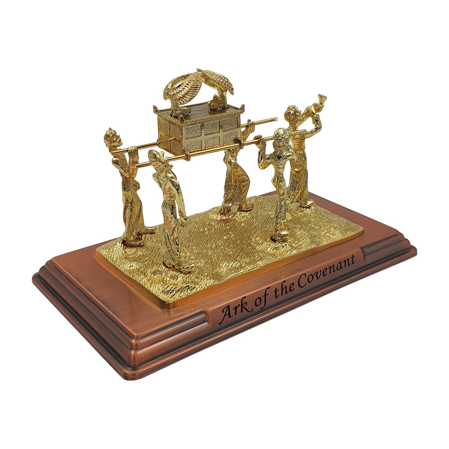 Ark of God the Covenant Testimony Being Carry By The Five Preists 11 Inch Base