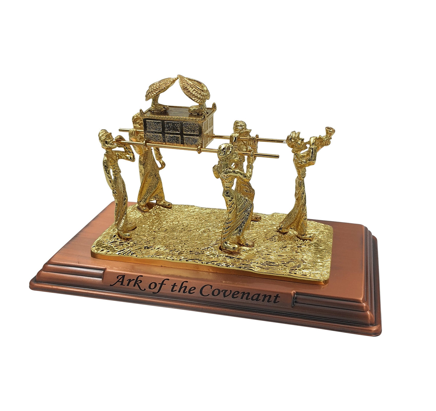 Ark of God the Covenant Testimony Being Carry By The Five Preists 11 Inch Base