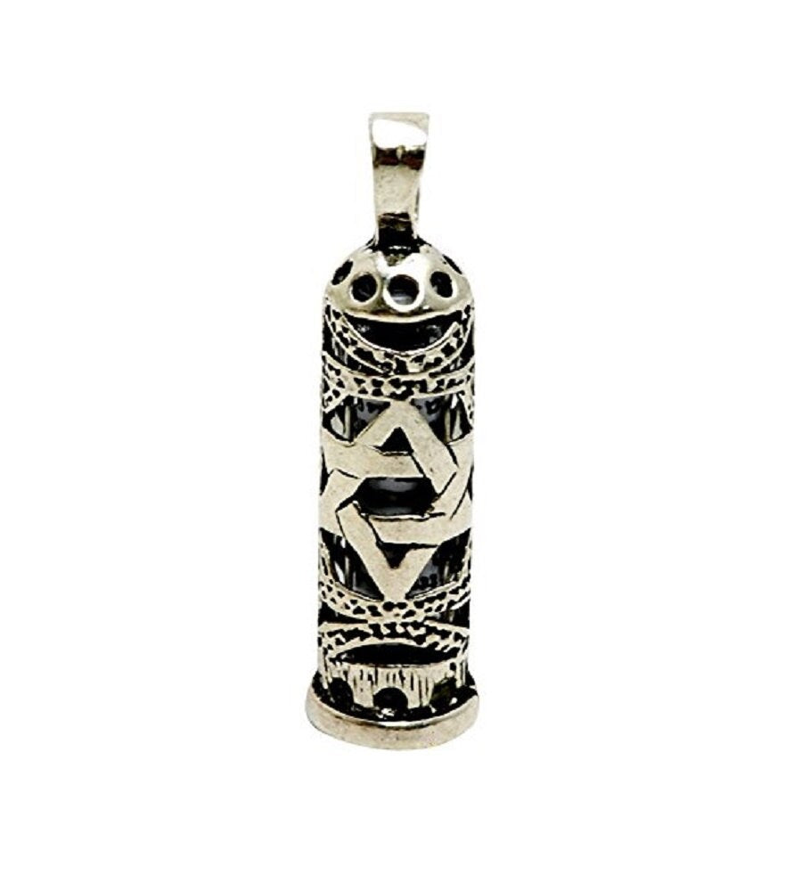 Mezuzah Pendant Star Of David necklace chain