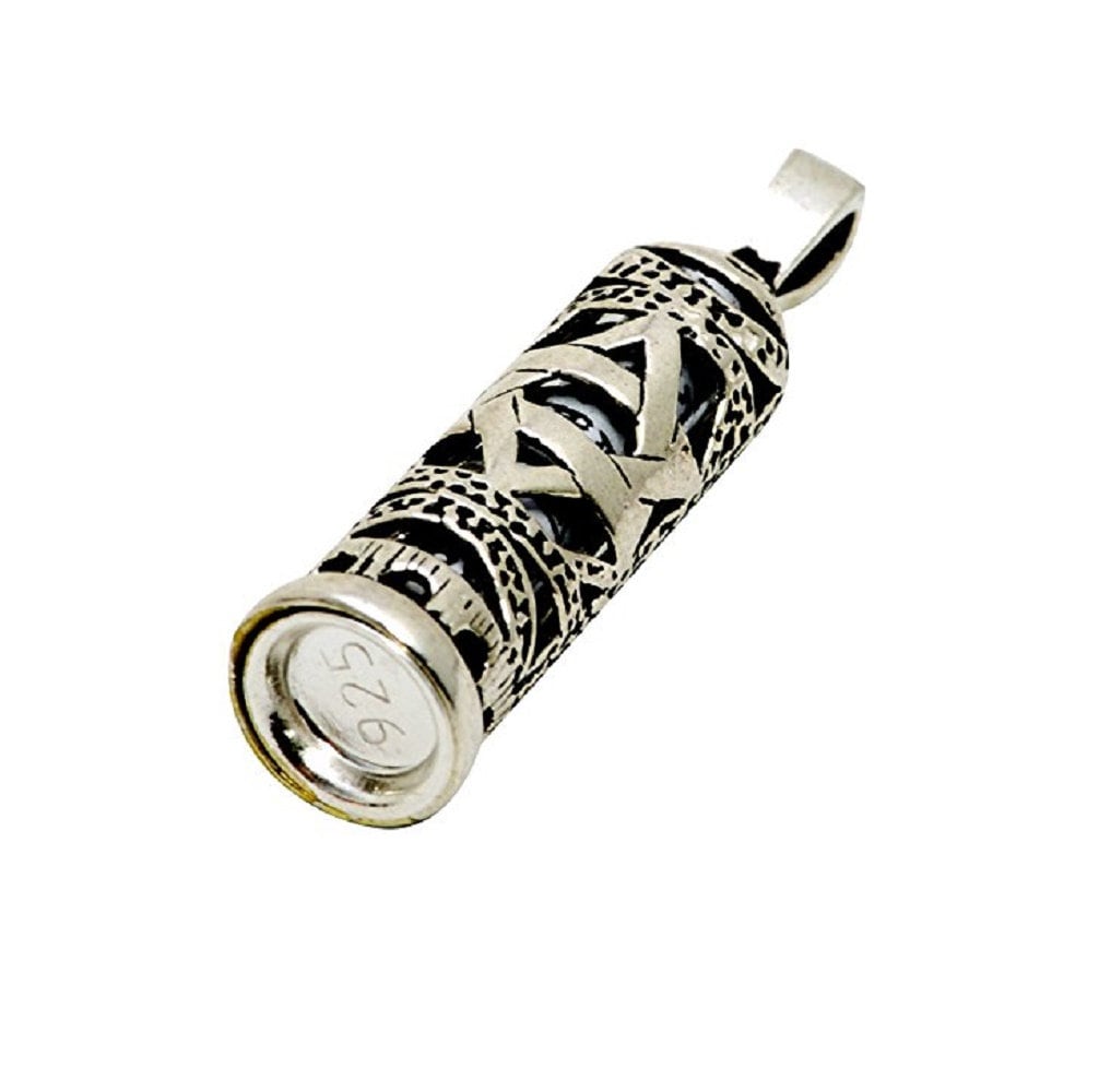 Mezuzah Pendant Star Of David necklace chain