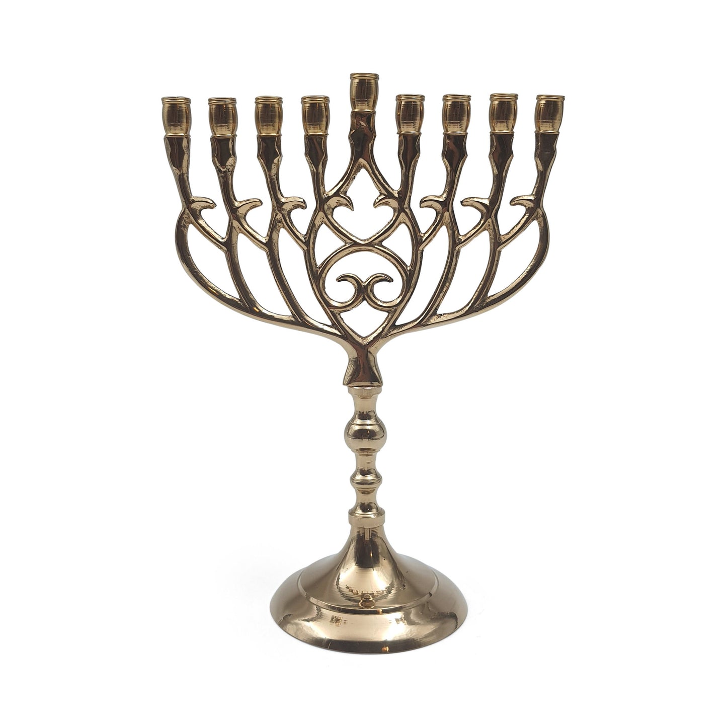 hanukkah menorah 9 branch menorah  8.5 inches