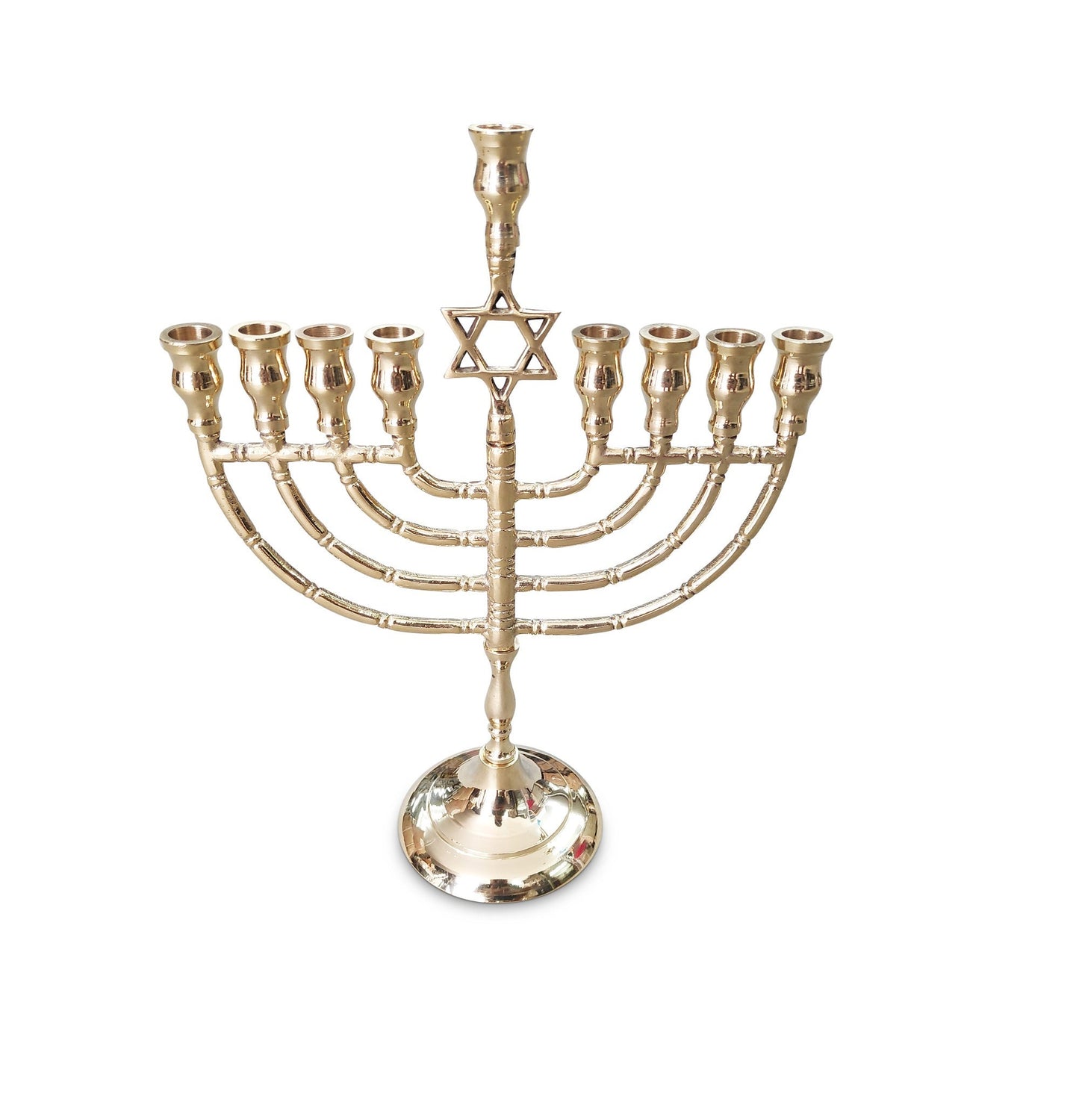 hanukkah menorah 10.5 Inch Height With Star of David