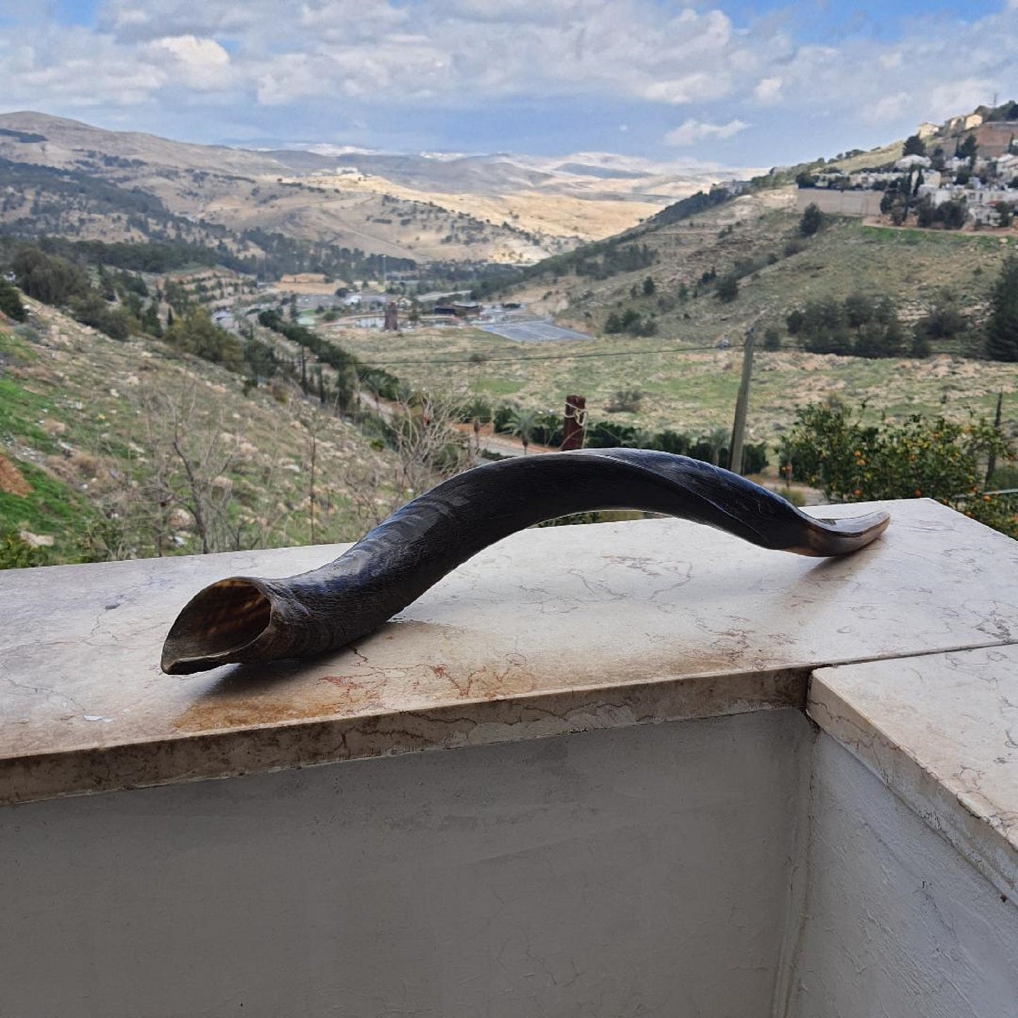 Natural Yemenite Jewish Shofar Kudu Horn 28- 30 Inch (70-75Cm), Made In Israel Wonderful Sound