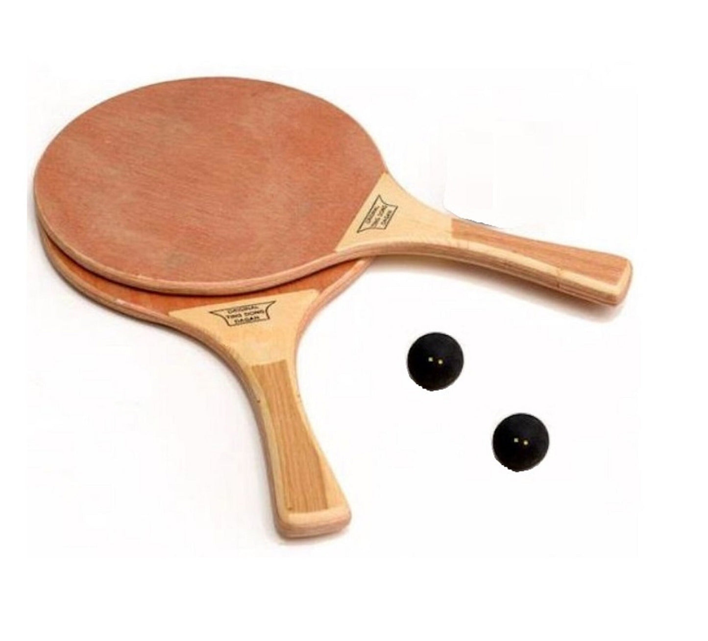 Racquet Paddles Matkot Beach Game Original TING-DONG 2  Made In Israel + 2 Balls