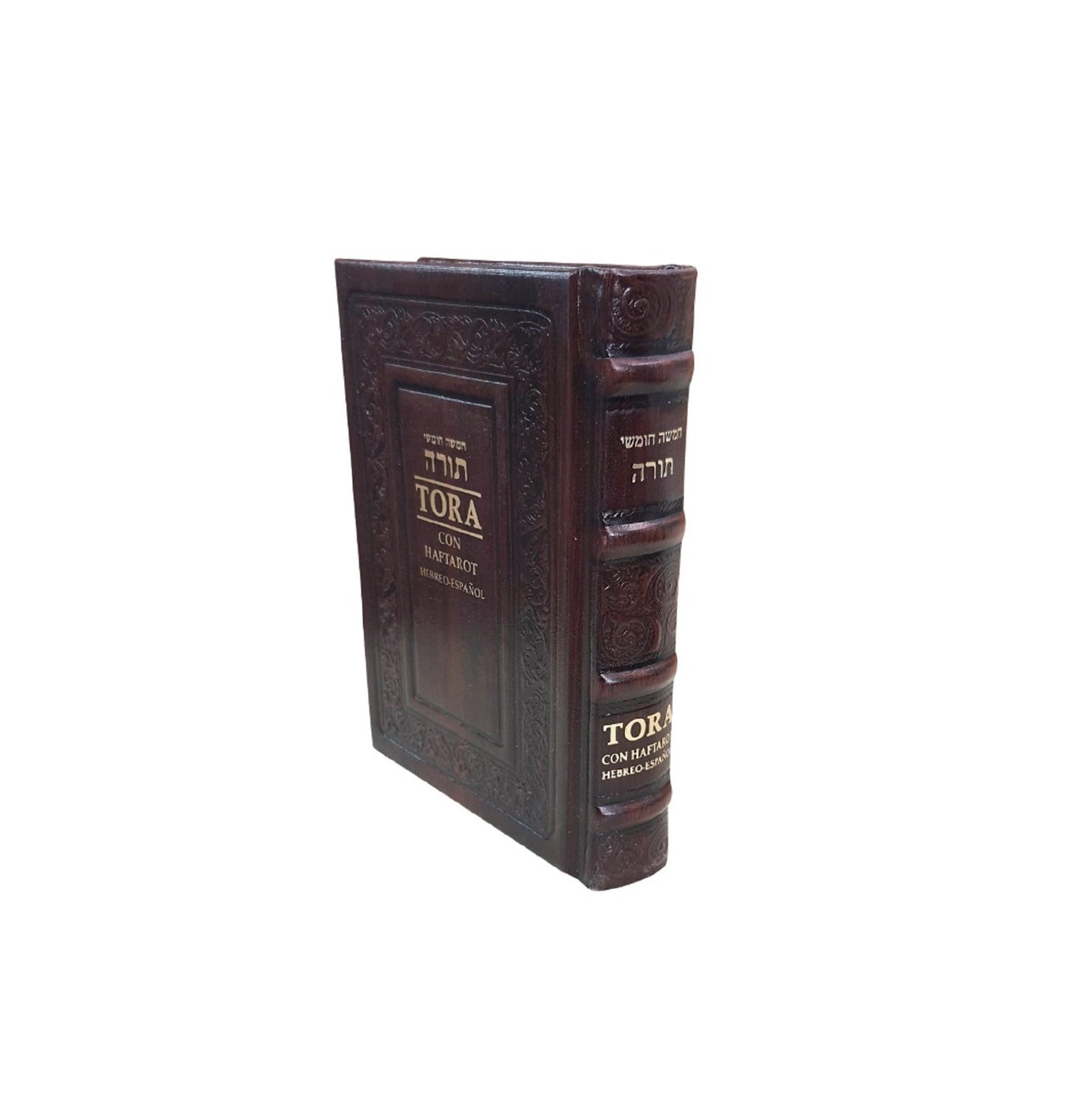 Leather Jewish Torah Book Hebrew Spanish Jewish Chumash Torah Book Con Haftarot