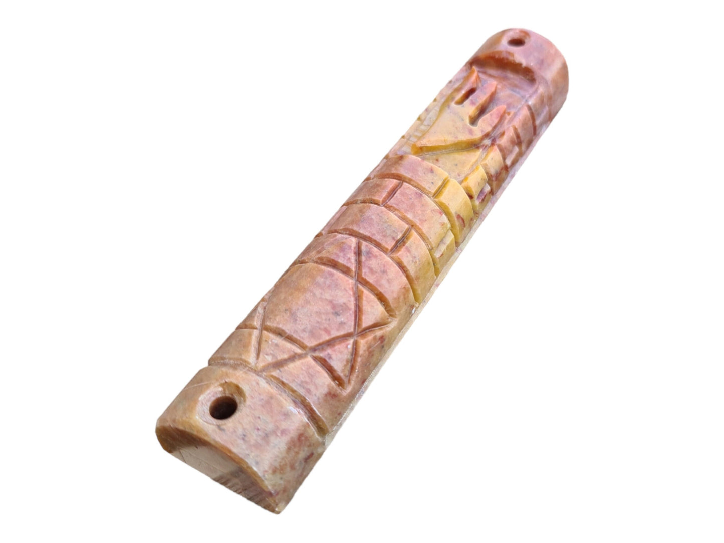 Marble Mezuzah Case - Jewish Door Mezuza For 10 Cm Scroll