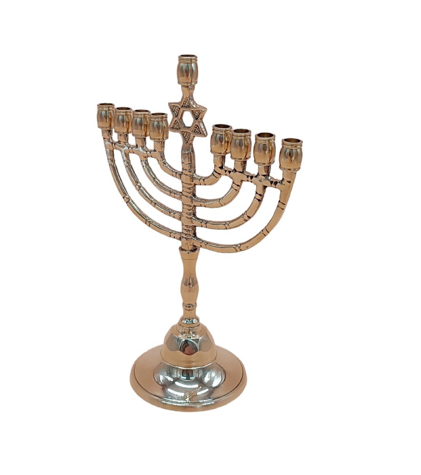 Hanukkah Menorah 9 Branch Menorah With The Star Of David Hanukkiah