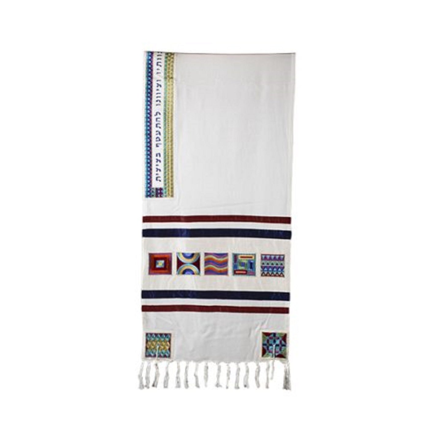 Tallit Prayer Shawl  100% Kosher Silk Embroidered Include Matching Bag & yarmulka, Bar Mitzva Tallit