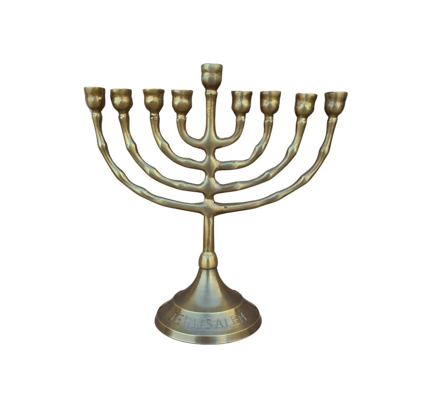 Hanukkah menorah 9 branch menorah Antique Style