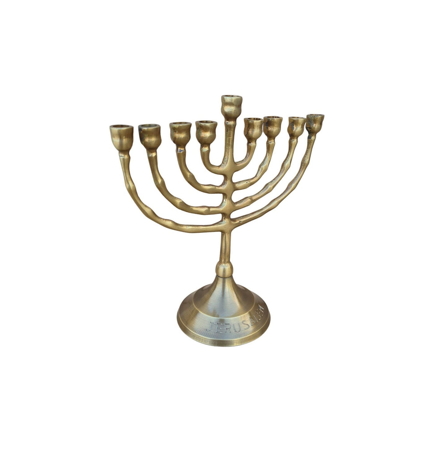 Hanukkah menorah 9 branch menorah Antique Style