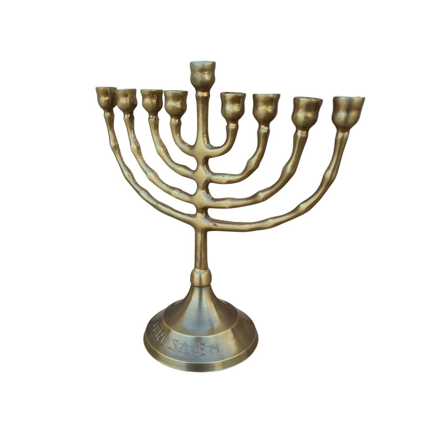 Hanukkah menorah 9 branch menorah Antique Style