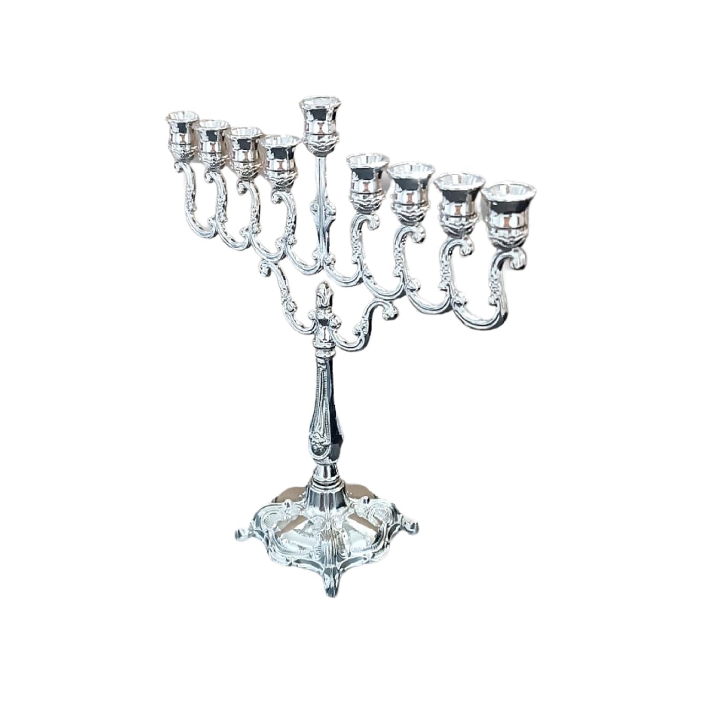 Hanukkah Menorah 9 candle Holder 7 Inch Height Hanukkiah