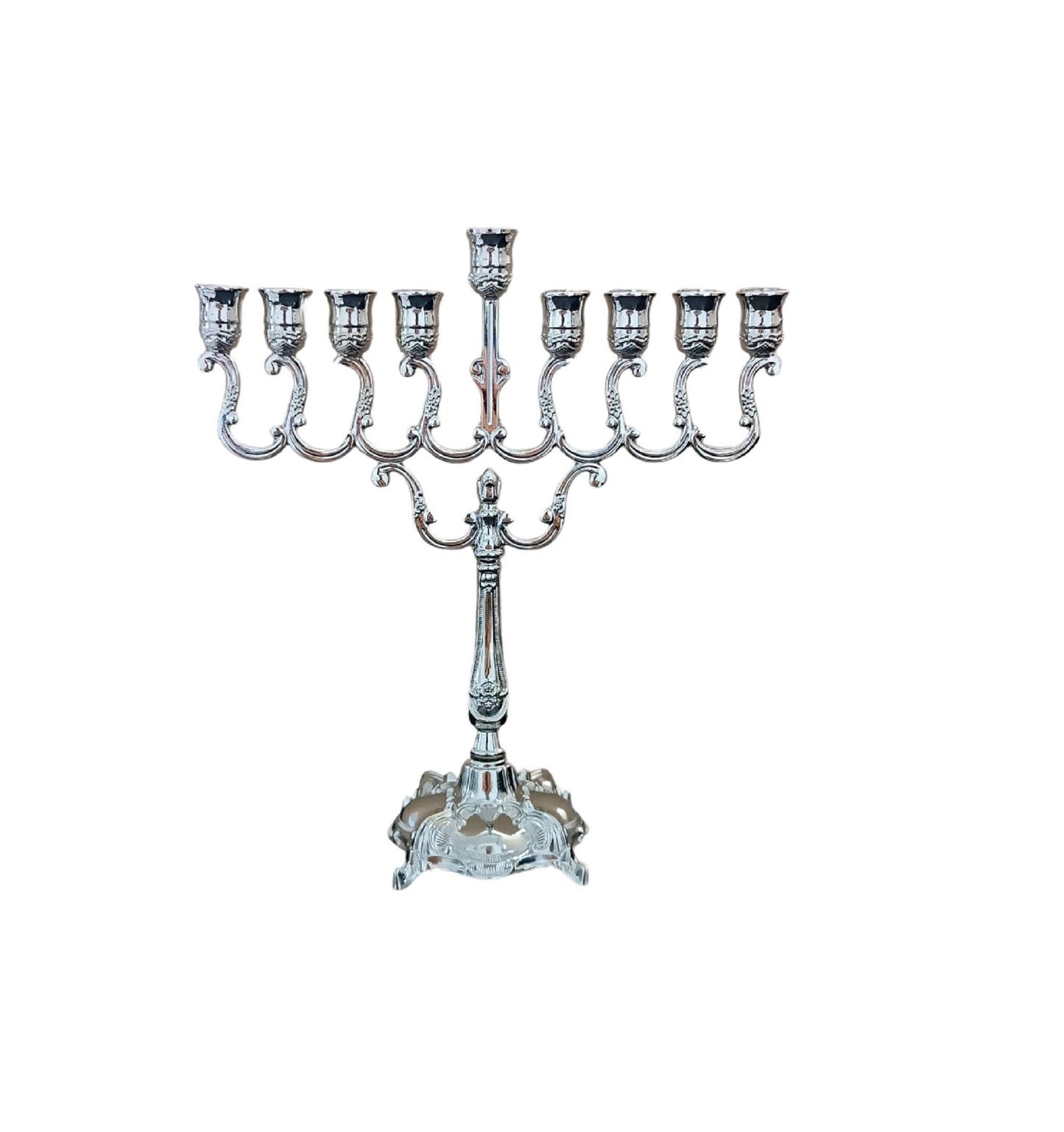 Hanukkah Menorah 9 candle Holder 7 Inch Height Hanukkiah