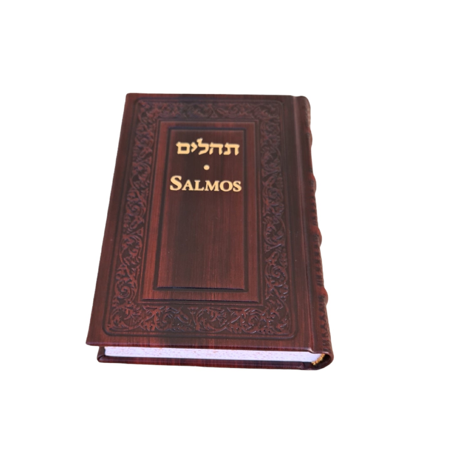 Psalms Libro De Los Salmos Judaica Tehilim Book Hebreo Spanish Leather Cover