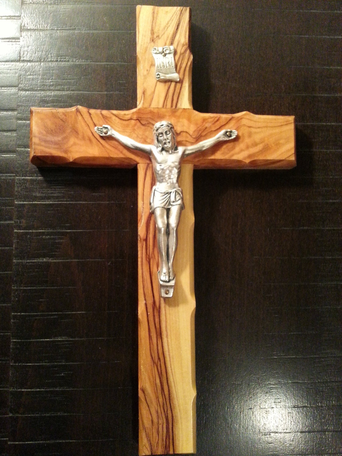 Catholic Olive Wooden Jesus Christ Crucifix 8 Inch  (20 Cm )