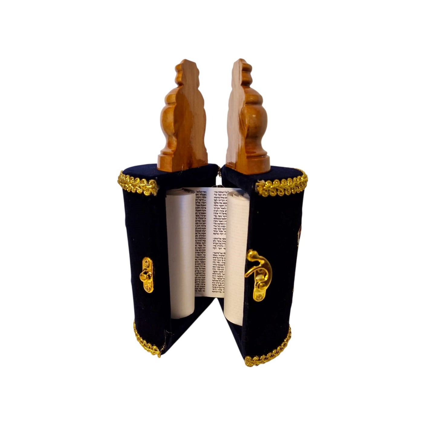 Large Sefer Torah Scroll – Elegant Judaica Gift with Yad (Sephardic Style)