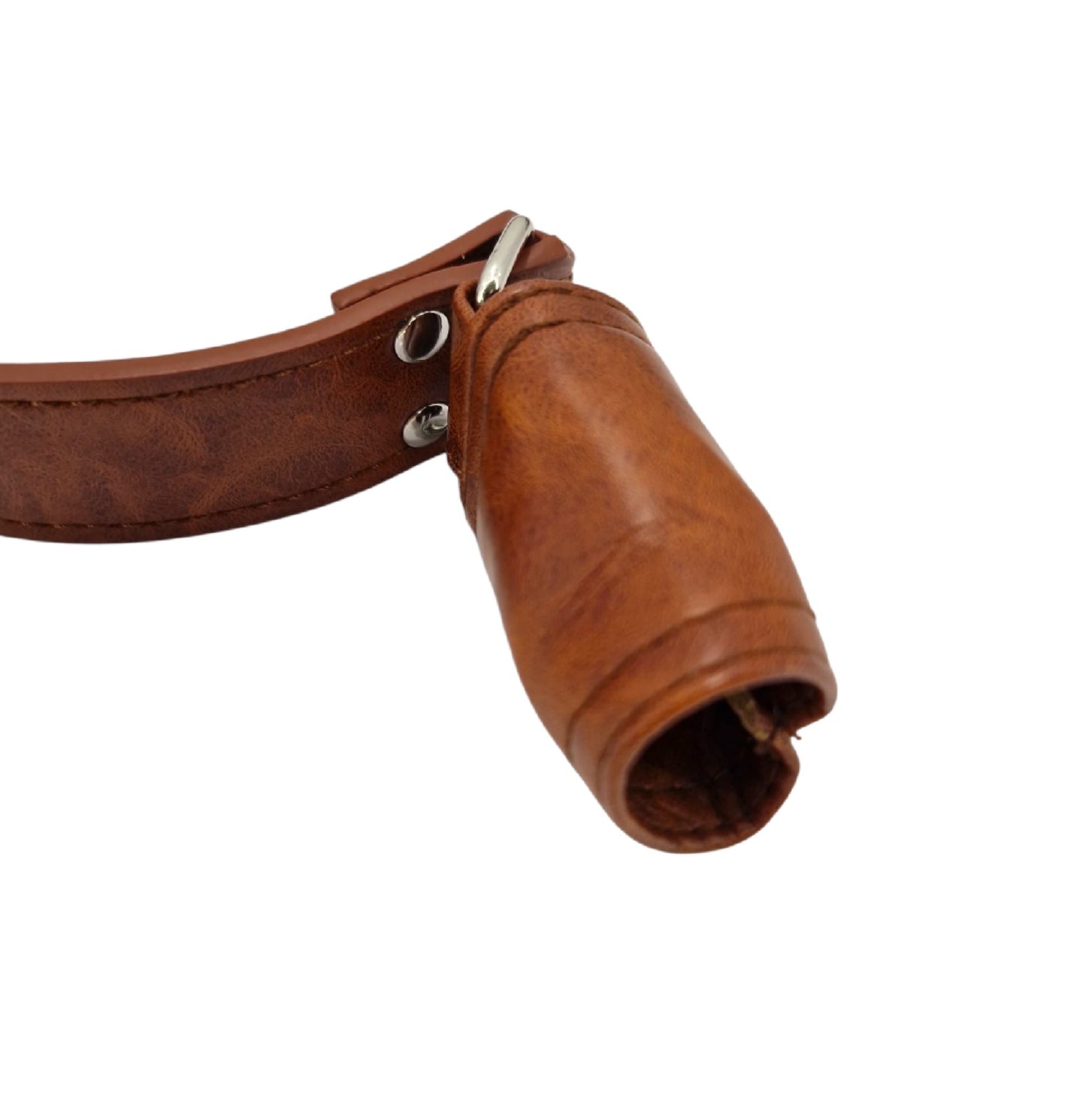 Kudu Horn Shofar Carrying Strap, Shofar Belt - From Imitation Leather  (shofar not included) Adjustable Size