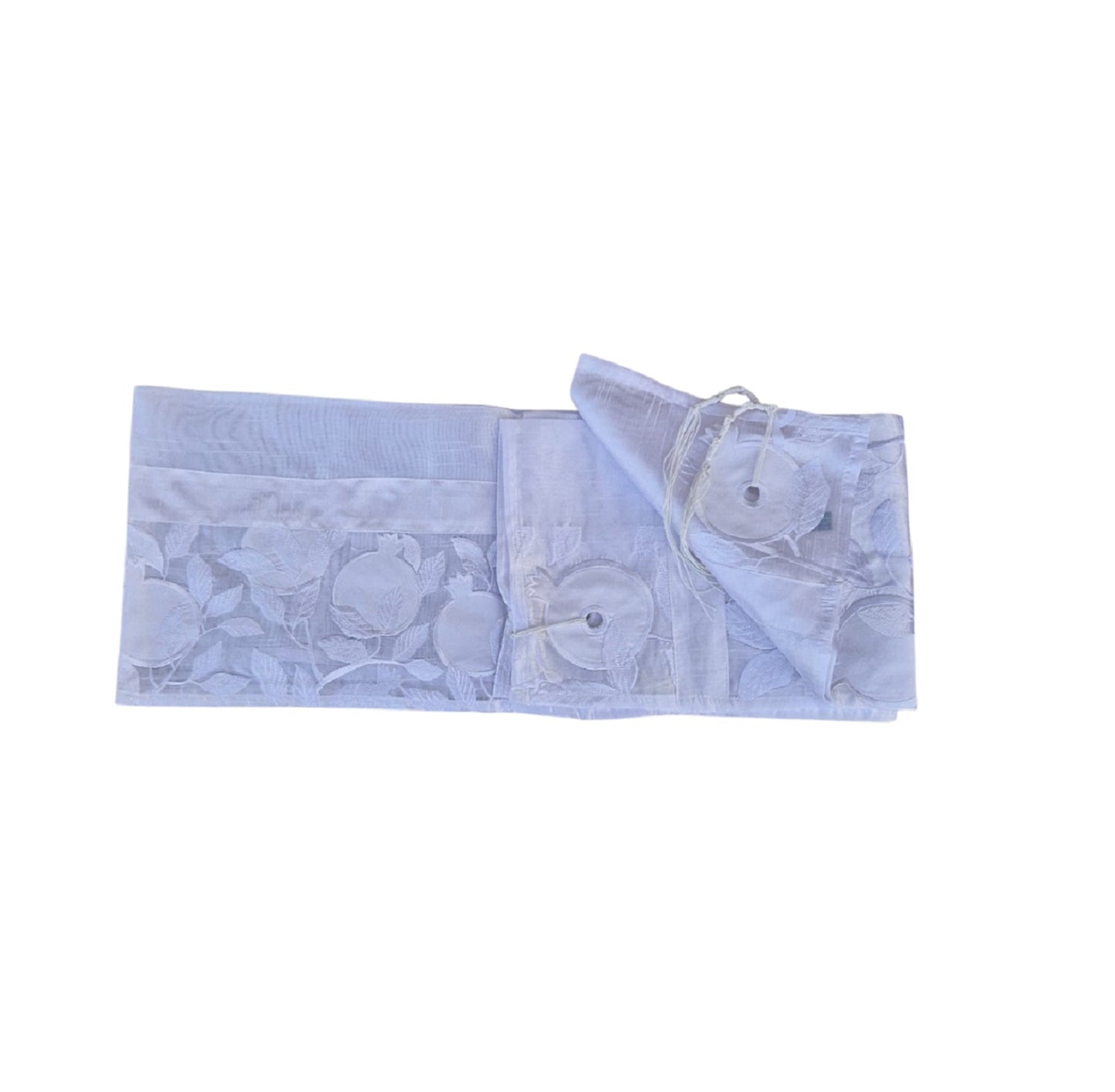 Tallit Prayer Shawl 100% Kosher Embroidered With Pomegranates  Include Matching Bag