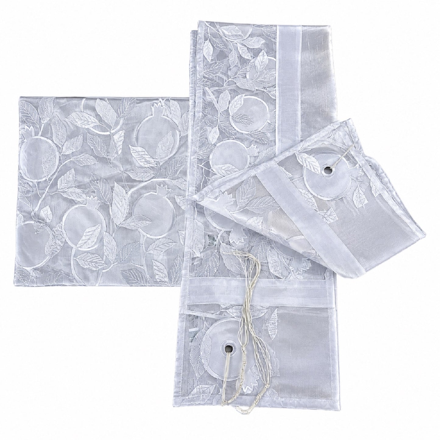 women tallit with Pomegranates
