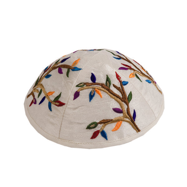 Women Tallit Prayer Shawl 100% Kosher Embroidered With Colorful Tree Of Life Include Matching Bag & yarmulka,